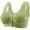 Green, variant on Front Closure Bras for Women Soft Comfortable Wireless Wide Strap Plus Size Bralettes Everyday Bra