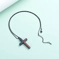 thumbnail image 5 of American Flag Cross Cremation Necklace for Ashes Stainless Steel Cross Pendant Urn Necklace Memorial Keepsake Jewelry for Men Women, 5 of 7