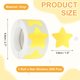 thumbnail image 2 of Etiquetas de Estrella Uxcell Rollo Autoadhesivas Etiquetas de Recompensa para Suministros de Maestros de Aula y Manualidades DIY Amarillo 1.5", 2 of 6