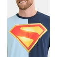 thumbnail image 4 of Superman Men's and Big Men's Two Tone Graphic Tee with Short Sleeves, Sizes S-3XL, 4 of 5