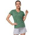 thumbnail image 6 of Outfmvch t shirts for women Short Sleeve Moisture Wicking Shirts Sport Activewear womens tops Army Green, 6 of 9