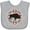 AC-Heather Grey, variant on Inktastic Buffalo Cute Western Pattern Boys or Girls Baby Bib