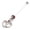Pink, variant on SmartBy Women Baby Feet Flexible Bar Pregnancy Maternity Belly Navel Ring Body Piercing