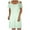 Green, variant on Diufon Summer Casual Dresses for Women Round Neck off Shoulder Short Sleeve Dress Solid Color Dress