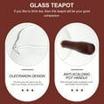 thumbnail image 3 of MasteelfCA 1Pc Glass Teapot Glass Tea Maker Professional Tea Set Coffee Pot with Handle, 3 of 8