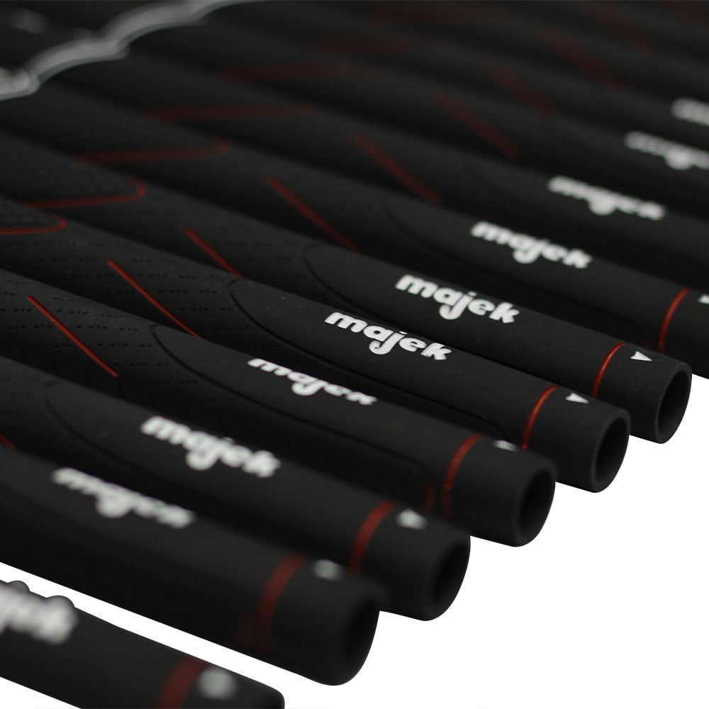 100 pcs - Majek Tour Pro Black Midsize Golf Grips