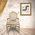 thumbnail image 3 of Averinos, Melissa 12x14 Gold Ornate Wood Framed with Double Matting Museum Art Print Titled - Retro Subway I, 3 of 4