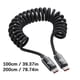 thumbnail image 3 of 120W Quick Power Cable Reinforced Spring USB C to Type C Nylon and Metal Texture Suitable for Various Portable Devices red, 3 of 4