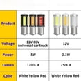 thumbnail image 2 of 2pcs LED 1156 BA15S P21W 1157 BAU15S PY21W P21/5W BAY15D For Car Truck ATV Light Canbus 5630SMD Turn Signal Lamp DRL Bulb 12V24V, 2 of 10