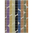thumbnail image 2 of Addison Rugs Chantille Indoor/Outdoor Transitional Mid-century Modern Blue Machine Washable Rectangle Rug, 5' x 7'6", 2 of 8