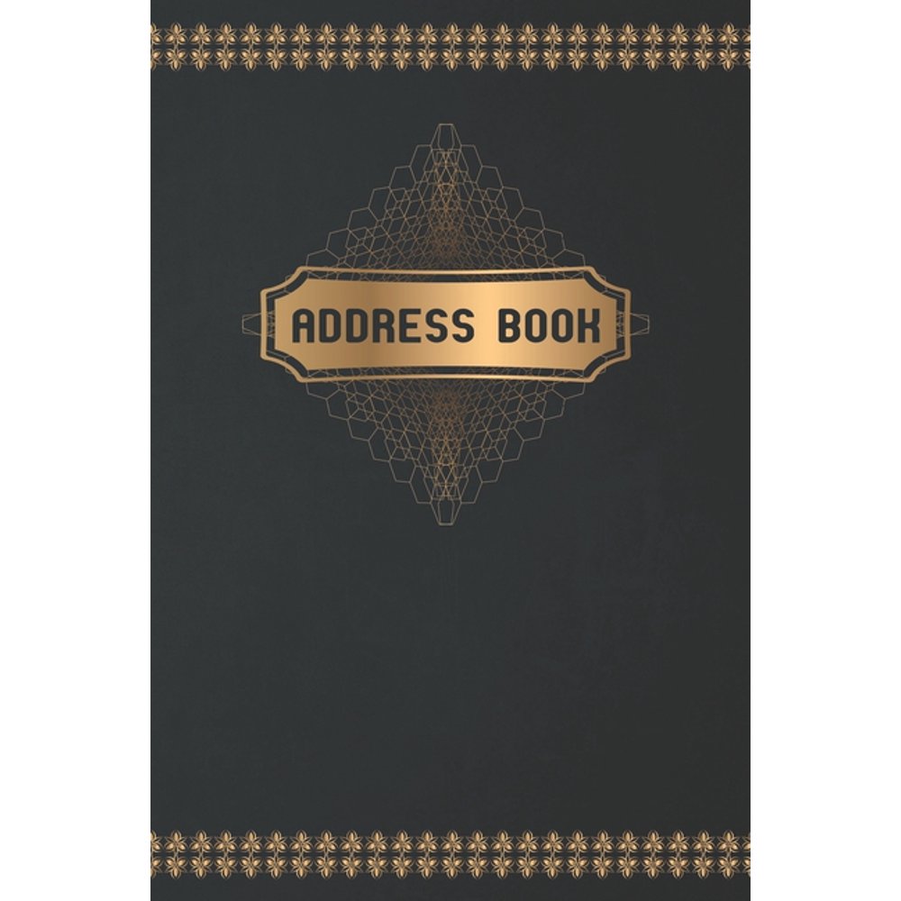 Address Book Luxurious Cover Design. Easily Keep Track of Your Family
