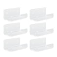 thumbnail image 3 of Estante de pared para discos de vinilo, 6 unidades, transparente, acrílico, para almacenamiento de discos y CD, flotante, para baño, dormitorio, sala de estar y cocina., 3 of 14