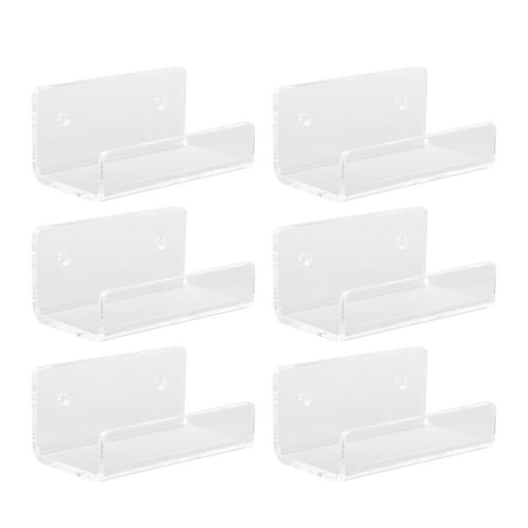 Clear Acrylic Record Shelf, Easy Installation Wall Mount Vinyl Record Shelf For Bedroom For CD Albums