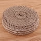 thumbnail image 1 of 11 yardas 40 mm de ancho cinta de yute adorno de arpillera para envoltura de ramo de manualidades de boda, proyectos de bricolaje caseros, decoracione Macarena Recorte de arpillera de yute natural, 1 of 8