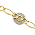 thumbnail image 5 of Genuine 14K Yellow Gold 12mm Solid Plain Figaro Link Chain Necklace 26 Inch, 5 of 7