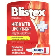 5 Pack Blistex Medicated Lip Ointment for Dryness and Cold Sores, 0.21oz Each