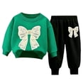 thumbnail image 4 of Girls Boys Long Sleeve Tops Pajamas & Dailywear Gift Set Sweatshirt Pants Casual Two Piece Set Tracksuit Sweatsuits Set Back-To-School Outfit Set 3-4 Years, 4 of 4