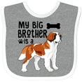 thumbnail image 3 of Inktastic My Big Brother is a Saint Bernard Boys or Girls Baby Bib, 3 of 4