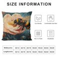 thumbnail image 5 of Patifu Bee Flowers Throw Pillow Covers Soft Decorative Blue and Green Throw Pillowcases Cushion Case Square for Home Decor Bed Couch Car Living Room  18x18in, 5 of 5