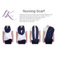 thumbnail image 4 of 2pk LK Baby Infinity Nursing Scarf Breastfeeding Cover Ultra Soft Breathable (Navy/Black), 4 of 7