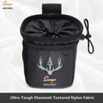 thumbnail image 3 of SUNYA Quick Release Pouch & Finger Tab Bag, Multiple Pockets for Storage of Release Aids & Archery Accessories, Fit for Arrow Quiver Belt with Quick Drawstring Closure (Black)…, 3 of 8