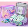 thumbnail image 2 of Bento Lunch Box 3-Compartment 32OZ Snack Lunch Container, Lunch Bag, 12OZ Insulated Food Jar & Ice Pack Set for School, Work, Travel, or Picnic (Mermaids), 2 of 9