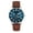 Blue Brown, variant on George Men's Black Strap Dual Color Bezel Watch
