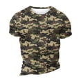 thumbnail image 6 of Men'S Camouflage T-Shirt Sports Fitness Short Sleeve Military Camo Crewneck Vintage Shirt,Army Green L, 6 of 6