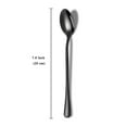 thumbnail image 2 of Black Long Handle Spoon, Coffee Stirrers, Premium Stainless Steel Coffee Spoons, Ice Tea Spoons, Ice Cream Spoon, Cocktail Stirring Spoons, Tea Spoons, Set of 8 (Black), 2 of 7