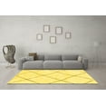 thumbnail image 3 of Ahgly Company Machine Washable Indoor Rectangle Oriental Yellow Modern Area Rugs, 2' x 3', 3 of 4