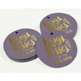 thumbnail image 3 of Inkdotpot Real Gold Foil Hugs & Kisses From The Wedding Tags Favor Hang Paper Tags 50 Pieces, 3 of 6