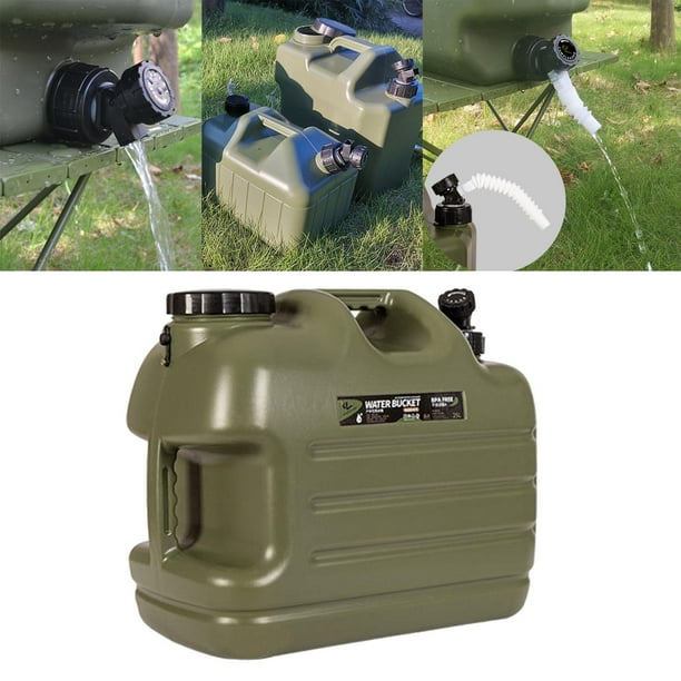 Water Container with Spigot, Camping Water Storage Carrier Jug for