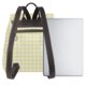 thumbnail image 3 of Fotbe Lemon Yellow Checkboard Mochila Bolso con Estampado para Mujer, Mochila Antirrobo de Nylon Impermeable, Bolsa Ligera de Hombro, 3 of 4
