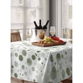 thumbnail image 6 of Sage Green Polka Dot Table Cloth, Modern Art Abstract Watercolor Dot Waterproof Tablecloth for Rectangle Tables, Reusable Washable Fabric Table Cover for Restaurant Kitchen Dining Tables 60"x102", 6 of 6
