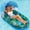 Green, variant on Pool Floats Chairs Adult - 2 Pack 65'' x 42'' Large Pool Float Chairs, Inflatable Pool Lounger with Cup Phone Holder, Backrest, Footrest, Tanning Pool Lounge