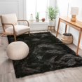thumbnail image 1 of Well Woven Shimmer Shag Solid Plain Modern Luster Ultra Thick Soft Plush Area Rug, 1 of 7