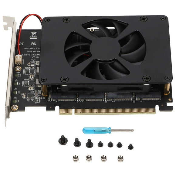Tarjeta adaptadora Sincero NVME M.2 a PCIE X16 4 puertos 32 Gbps
