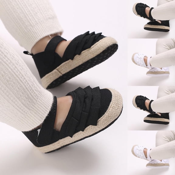 Utoimkio Baby Shoes Boys Girls First Walkers Cute Soft Sole Non-Slip Comfort Toddler Prewalkers for 6-12 Months First Walkers