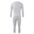 thumbnail image 4 of Outfmvch Thermal Underwear For Men Thermal Underwear For Women Solid Color Underwear Set For Warm Clothes Pants Plush And Thickened Plush Mens Thermals Top And Bottom Set Silver Xl, 4 of 4