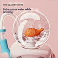 thumbnail image 5 of Arsey Water Bottle with Straw Whale Fountain Cute Cartoon Insulated Tumbler, 316L Stainless Steel Hot and Cold Leak-Proof Travel Mug, kids Portable Cup Yellow, 5 of 8
