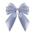 thumbnail image 2 of Lssam Christmas Bows Blue Satin 5 Inch Bulk Pack Designed for Elegant Gift Wrapping and Secure Tree Decoration Complete with Built-In Twist Ties for Easy Fastening, 2 of 5