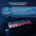 Ultra Bright Lightz 1100 8Switch Backlit Controller Box Emergency