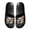 Bald Eagle with American Flag Pattern, variant on Black White Geometric Non-Slip Slide Sandals, Light Weight EVA Slippers for Summer House and Beach Use for Women and Couple