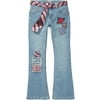 Stuff by Hilary Duff - Girls' Flared Jeans with Tie Belt