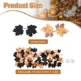 thumbnail image 2 of Uxcell 2 Pack Fall Garlands 5.7Ft Autumn Maple Leaves Garlands Black Yellow, 2 of 7