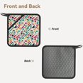 thumbnail image 2 of Sikiie Colorful Spots Pot Holders Kitchen Insulation Mats Heat Resistant Pot-Holder Oven Anti-Scald Pads for Cooking Baking, 7.1*7.1inch, 2 of 8