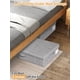 thumbnail image 2 of punemi Almacenamiento debajo de la cama con tapas, paquete de 2 contenedores de almacenamiento grandes debajo de la cama, ropa con 3 asas, caja organizadora plegable de perfil bajo apilable para manta, 2 of 5