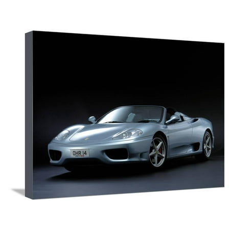 24 Ferrari 360 Spider - 2001 Ferrari 360 Modena spider Stretched Canvas Print Wall Art
