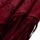 thumbnail image 4 of Chal de invierno para mujer, color liso, de gamuza, con flecos, bufanda chal para mujer, 4 of 6