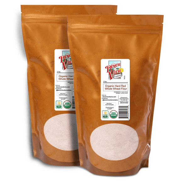Organic Hard Red Whole Wheat Flour - 2lbs (Pack of 2)
